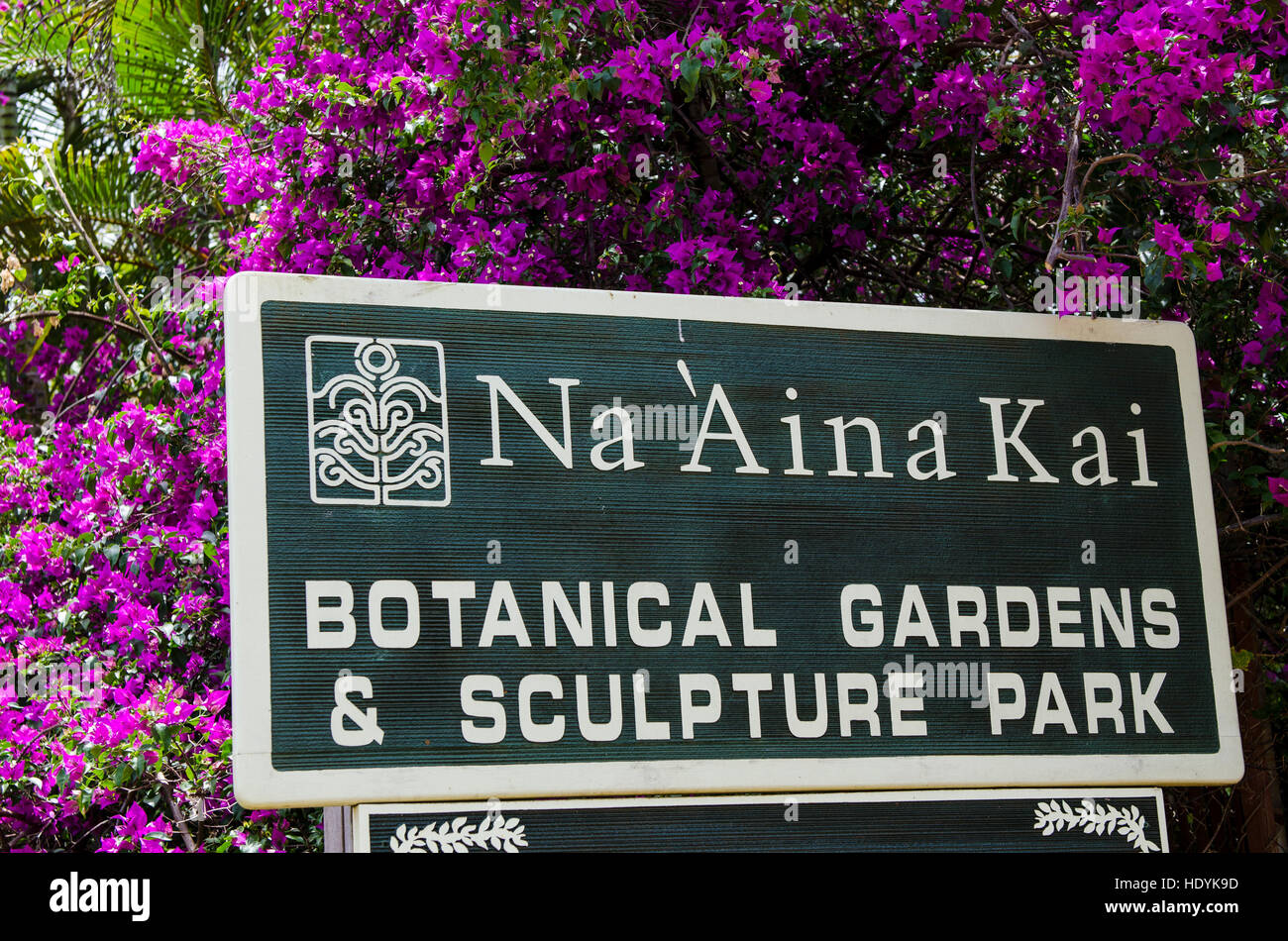 Na `Aina Kai Botanical Gardens & Sculpture Park, Kauai, Hawaii Stock